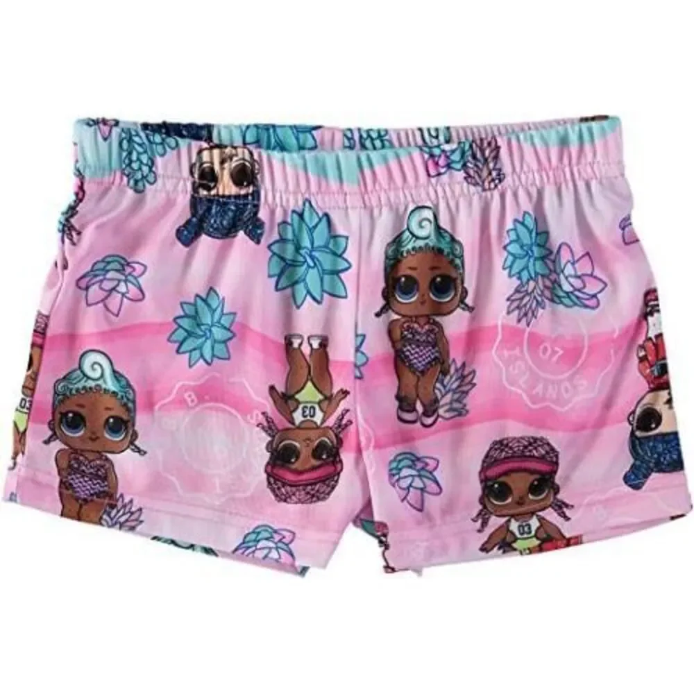 L.O.L. Surprise! Girls Tropical Vacation Time Button‎ Front Sleepwear - Size 8